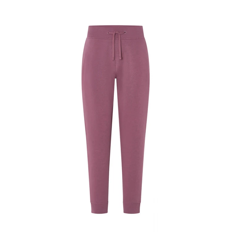 Pantalone lungo in felpa grigio melange da personalizzare con logo da fronte
