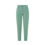 Pantalone lungo in felpa grigio melange da personalizzare con logo da fronte