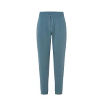 Pantalone lungo in felpa grigio melange da personalizzare con logo da fronte