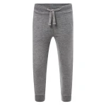 JHK French Terry Kinder-Sweathose aus Baumwolle und recyceltem Polyester, hellgrau, Vorderansicht