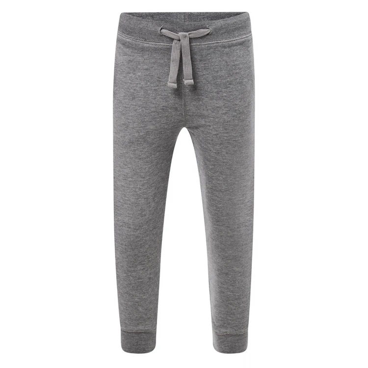 Pantalone felpa bambino JHK Premium in cotone riciclato, vista frontale, disponibile da personalizzare con logo