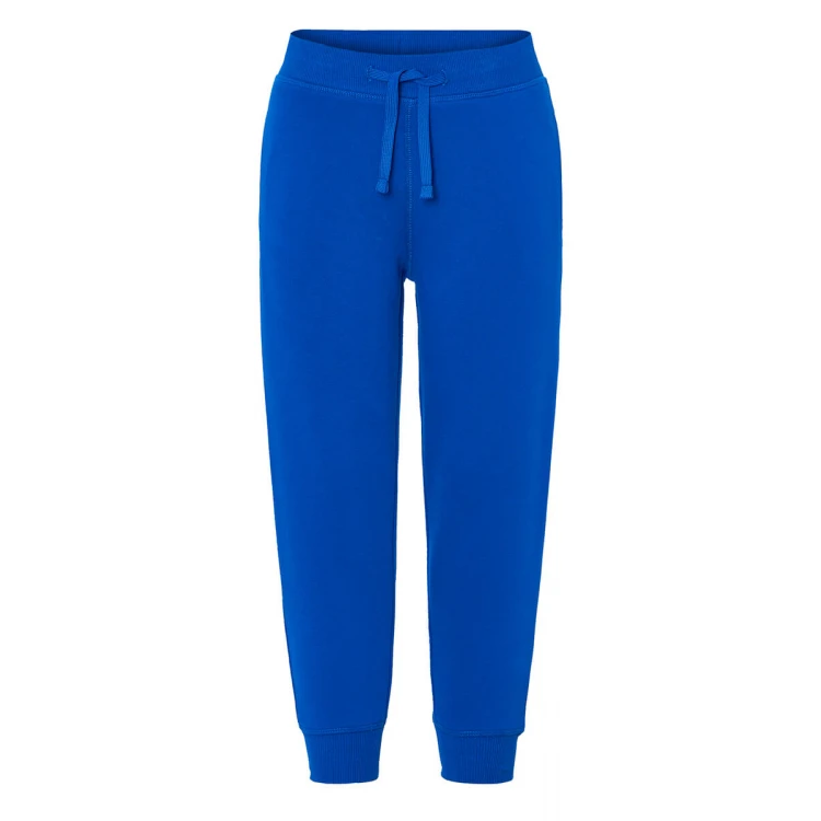 Pantalone felpa bambino JHK Premium in cotone riciclato, vista frontale, disponibile da personalizzare con logo