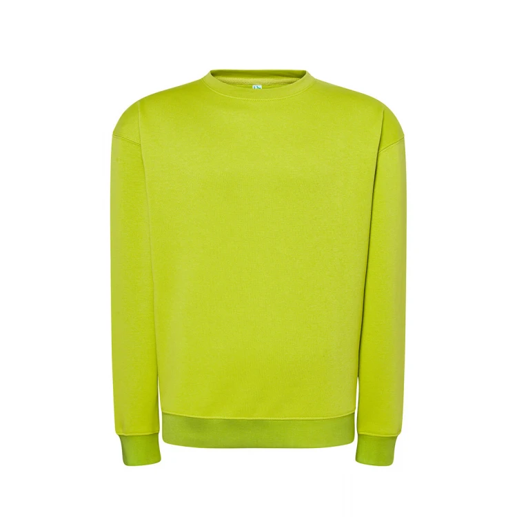 Sweat col rond en tailles XS à 5XL, coton et polyester recyclé, prêt à personnaliser avec logo