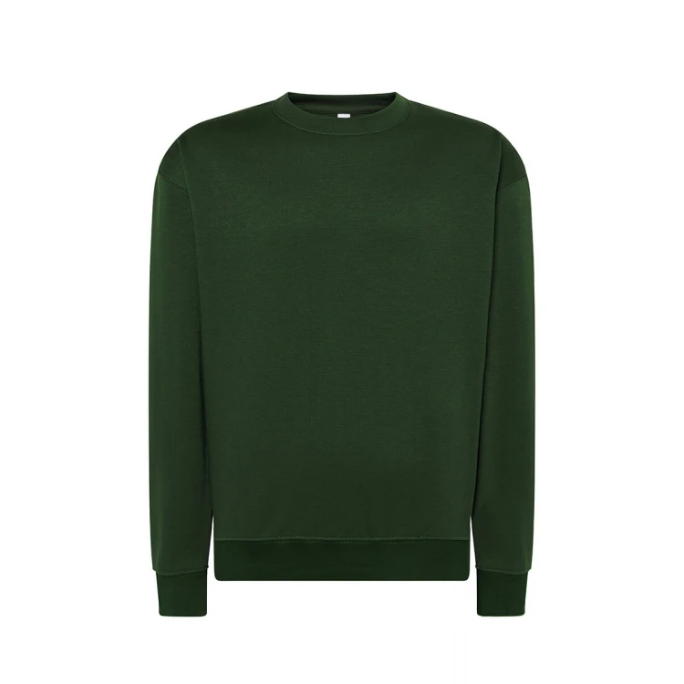Sweat col rond en tailles XS à 5XL, coton et polyester recyclé, prêt à personnaliser avec logo