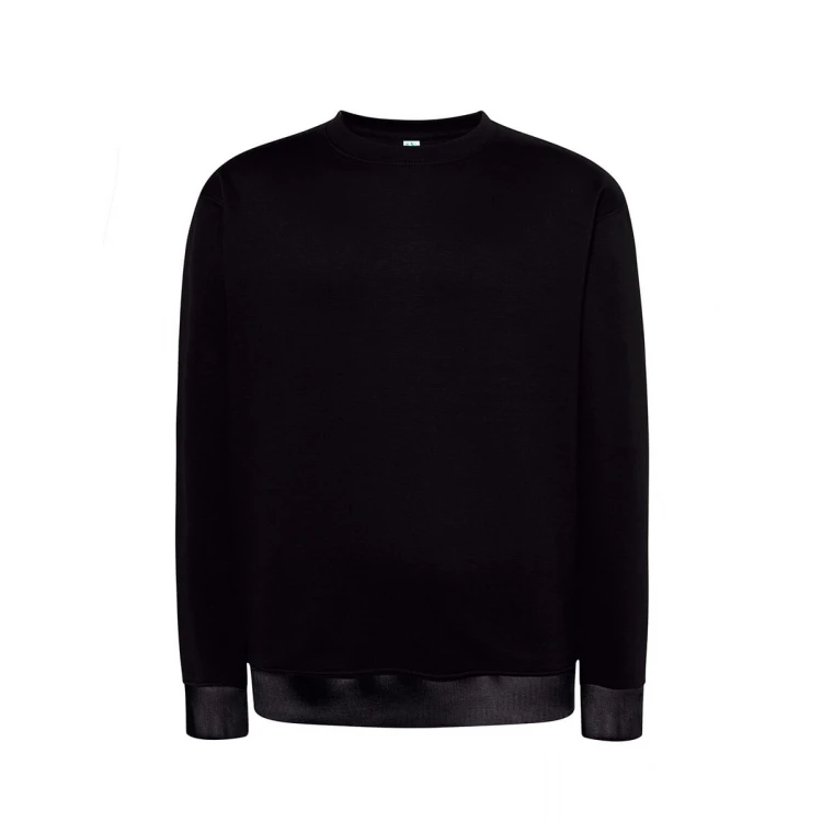 Sweat col rond en tailles XS à 5XL, coton et polyester recyclé, prêt à personnaliser avec logo