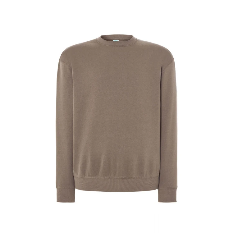 Sweat col rond en tailles XS à 5XL, coton et polyester recyclé, prêt à personnaliser avec logo