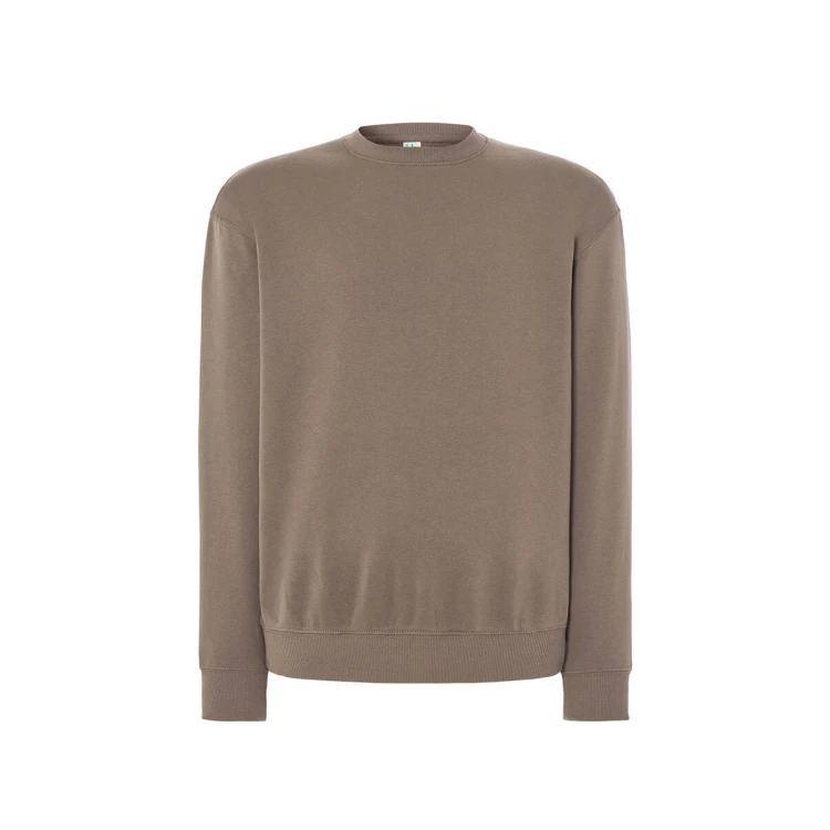 Sweat col rond en tailles XS à 5XL, coton et polyester recyclé, prêt à personnaliser avec logo