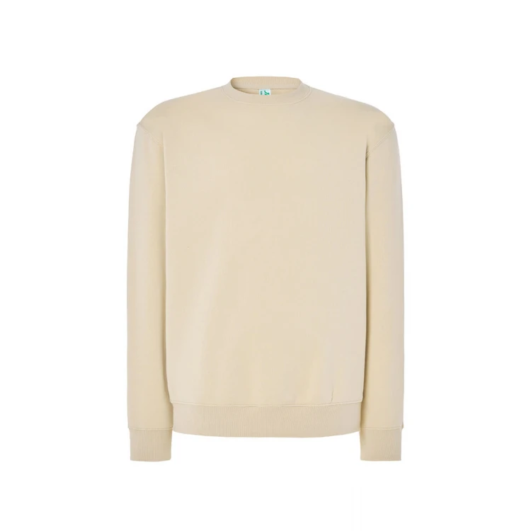 Sweat col rond en tailles XS à 5XL, coton et polyester recyclé, prêt à personnaliser avec logo
