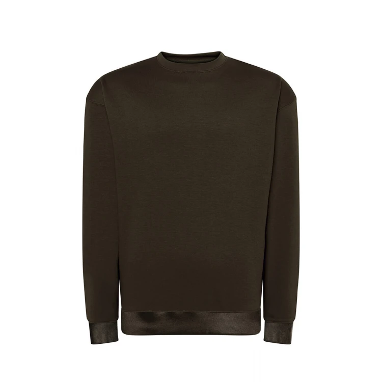 Sweat col rond en tailles XS à 5XL, coton et polyester recyclé, prêt à personnaliser avec logo