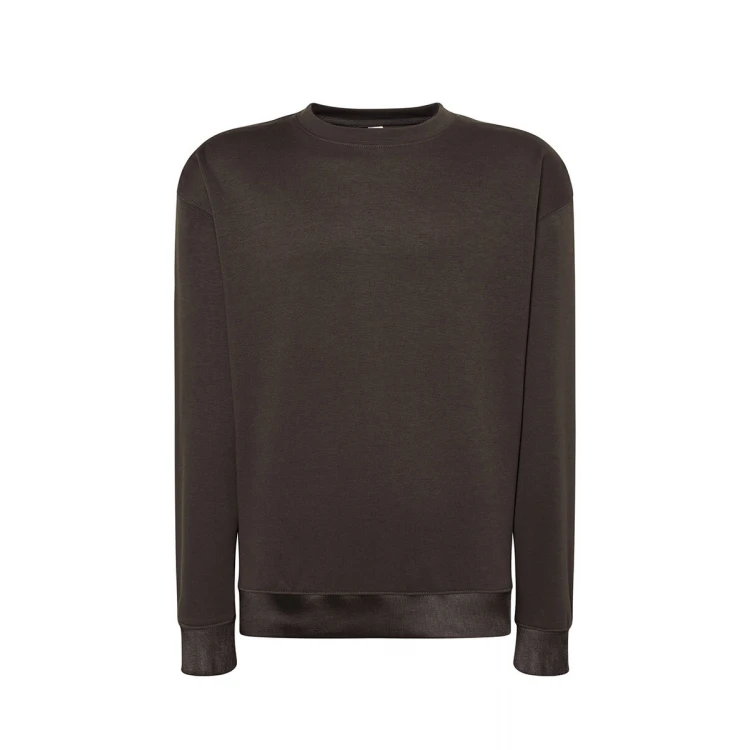 Sweat col rond en tailles XS à 5XL, coton et polyester recyclé, prêt à personnaliser avec logo