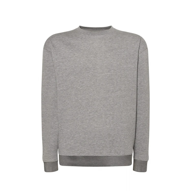 Sweat col rond en tailles XS à 5XL, coton et polyester recyclé, prêt à personnaliser avec logo