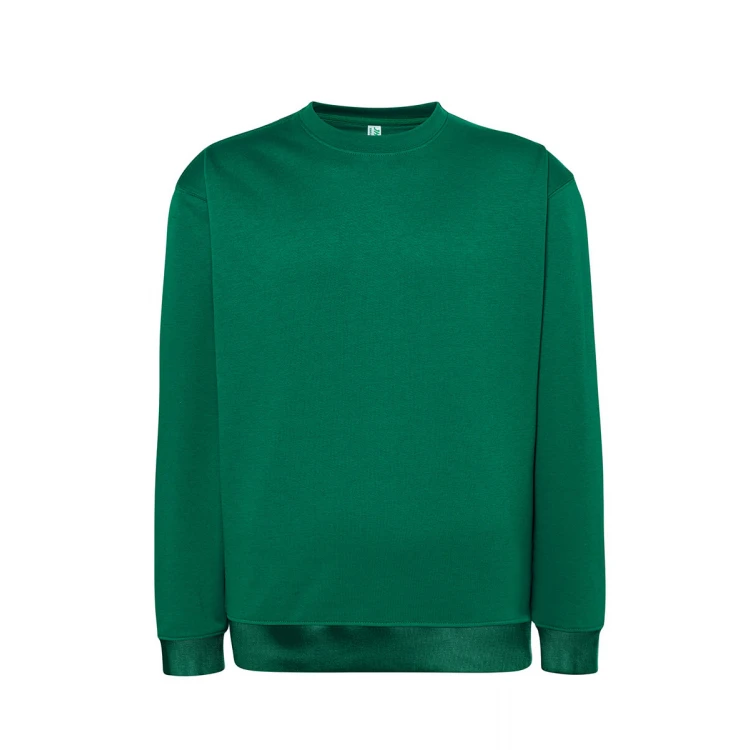Sweat col rond en tailles XS à 5XL, coton et polyester recyclé, prêt à personnaliser avec logo
