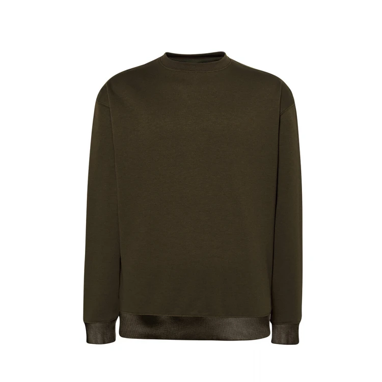 Sweat col rond en tailles XS à 5XL, coton et polyester recyclé, prêt à personnaliser avec logo