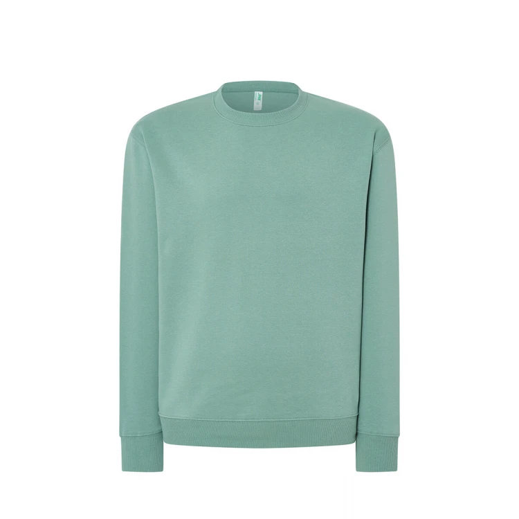 Sweat col rond en tailles XS à 5XL, coton et polyester recyclé, prêt à personnaliser avec logo