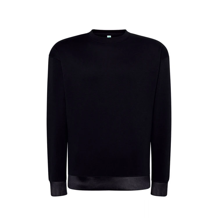 Sweat col rond en tailles XS à 5XL, coton et polyester recyclé, prêt à personnaliser avec logo