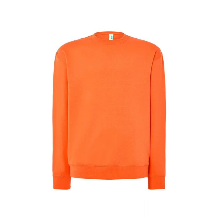 Sweat col rond en tailles XS à 5XL, coton et polyester recyclé, prêt à personnaliser avec logo
