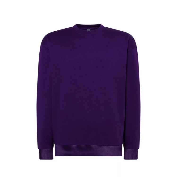 Sweat col rond en tailles XS à 5XL, coton et polyester recyclé, prêt à personnaliser avec logo