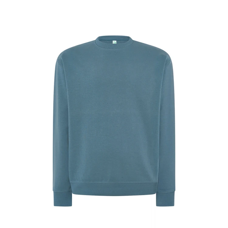 Sweat col rond en tailles XS à 5XL, coton et polyester recyclé, prêt à personnaliser avec logo