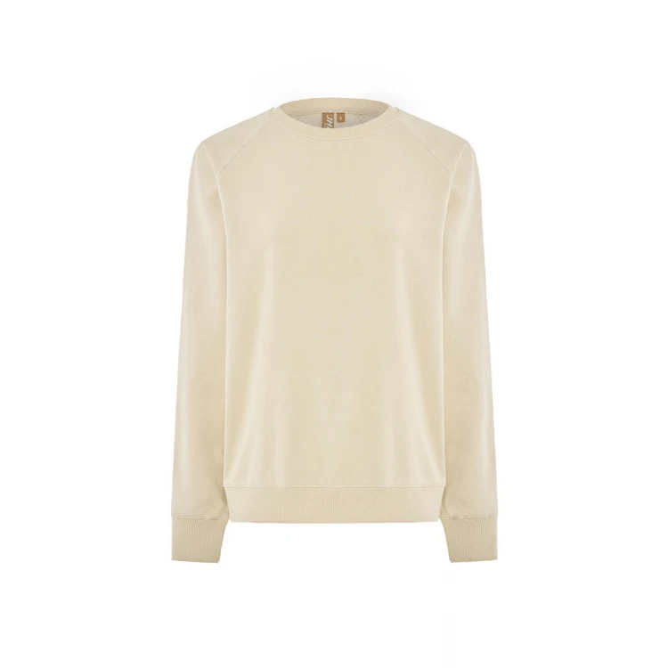 Sudadera cuello redondo unisex JHK Organic Everest en algodón orgánico y poliéster reciclado para personalizar con logo