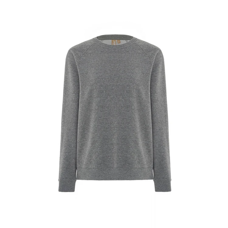 Sudadera cuello redondo unisex JHK Organic Everest en algodón orgánico y poliéster reciclado para personalizar con logo