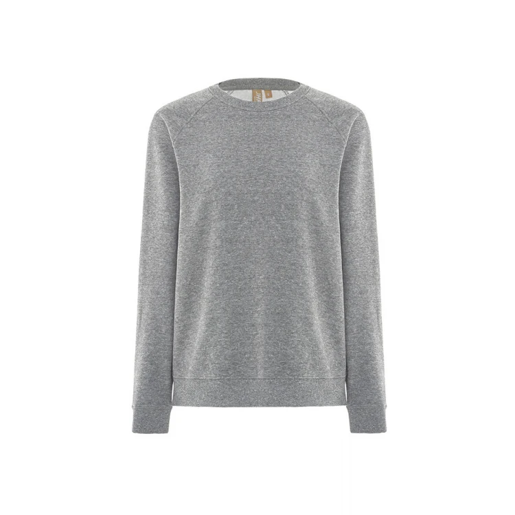 Sudadera cuello redondo unisex JHK Organic Everest en algodón orgánico y poliéster reciclado para personalizar con logo