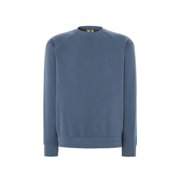 Sudadera cuello redondo unisex JHK Organic Everest en algodón orgánico y poliéster reciclado para personalizar con logo