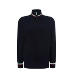 Sweat JHK Premium zip Italia en mélange coton avec fermeture à glissière cachée, à personnaliser avec logo