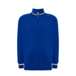 Sweat JHK Premium zip Italia en mélange coton avec fermeture à glissière cachée, à personnaliser avec logo