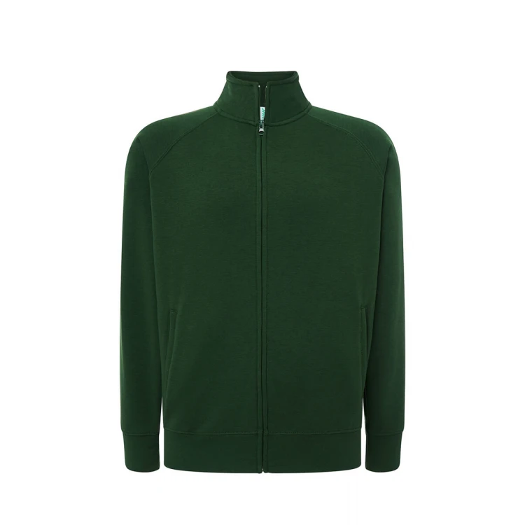 Sweat à fermeture intégrale JHK Premium en coton et polyester recyclé à personnaliser avec logo
