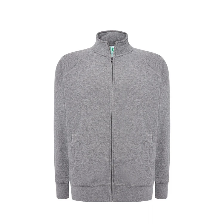 Sweat à fermeture intégrale JHK Premium en coton et polyester recyclé à personnaliser avec logo