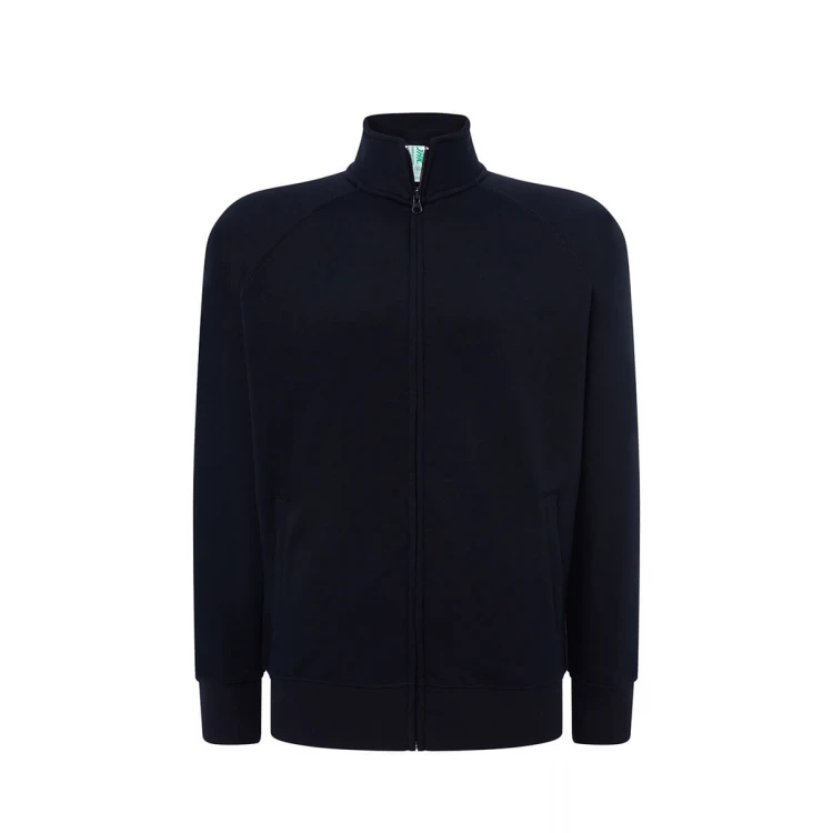 Sweat à fermeture intégrale JHK Premium en coton et polyester recyclé à personnaliser avec logo