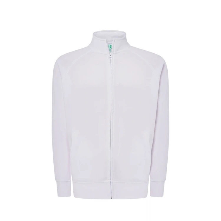 Sweat à fermeture intégrale JHK Premium en coton et polyester recyclé à personnaliser avec logo