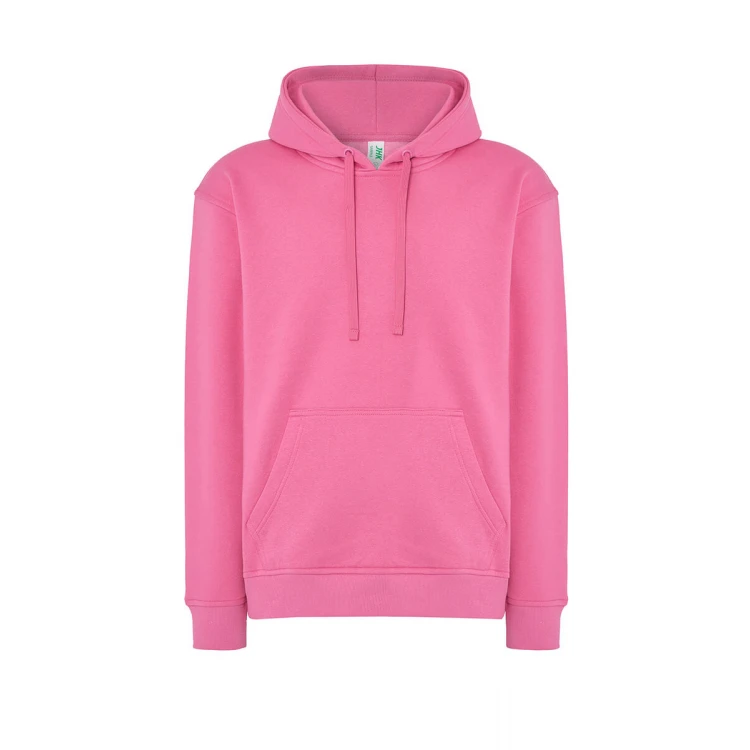 Sweat-shirt homme à capuche avec poche kangourou en coton et polyester recyclé, prêt à être personnalisé avec logo d'entreprise