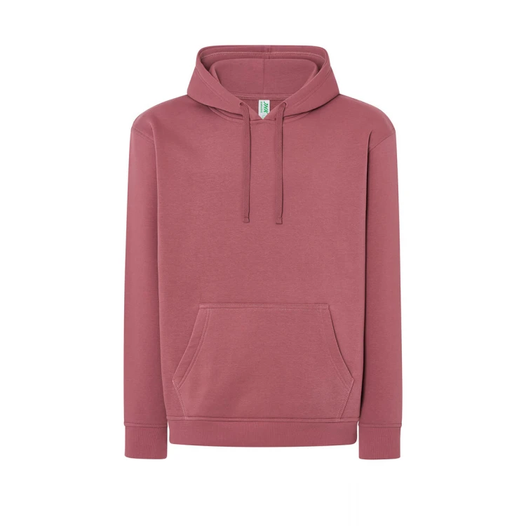 Sweat-shirt homme à capuche avec poche kangourou en coton et polyester recyclé, prêt à être personnalisé avec logo d'entreprise