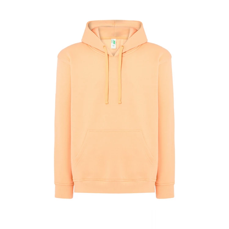 Sweat-shirt homme à capuche avec poche kangourou en coton et polyester recyclé, prêt à être personnalisé avec logo d'entreprise