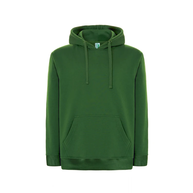 Sweat-shirt homme à capuche avec poche kangourou en coton et polyester recyclé, prêt à être personnalisé avec logo d'entreprise