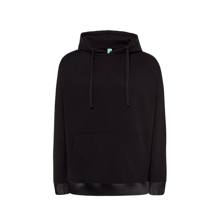 Sweat-shirt homme à capuche avec poche kangourou en coton et polyester recyclé, prêt à être personnalisé avec logo d'entreprise