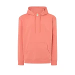 Sweat-shirt homme à capuche avec poche kangourou en coton et polyester recyclé, prêt à être personnalisé avec logo d'entreprise