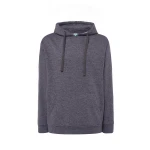 Sweat-shirt homme à capuche avec poche kangourou en coton et polyester recyclé, prêt à être personnalisé avec logo d'entreprise