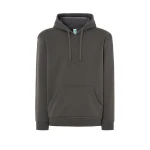 Sweat-shirt homme à capuche avec poche kangourou en coton et polyester recyclé, prêt à être personnalisé avec logo d'entreprise