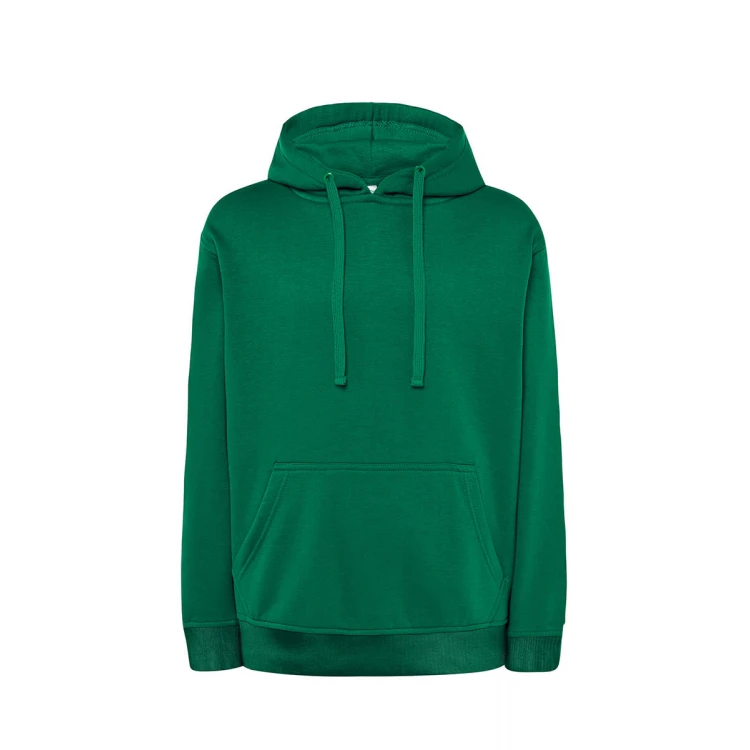 Sweat-shirt homme à capuche avec poche kangourou en coton et polyester recyclé, prêt à être personnalisé avec logo d'entreprise