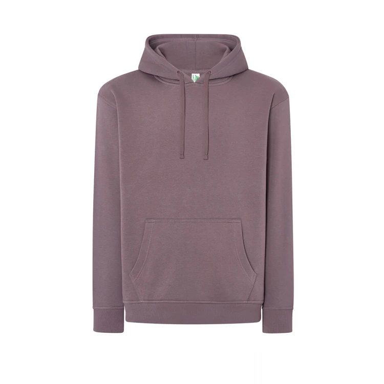 Sweat-shirt homme à capuche avec poche kangourou en coton et polyester recyclé, prêt à être personnalisé avec logo d'entreprise