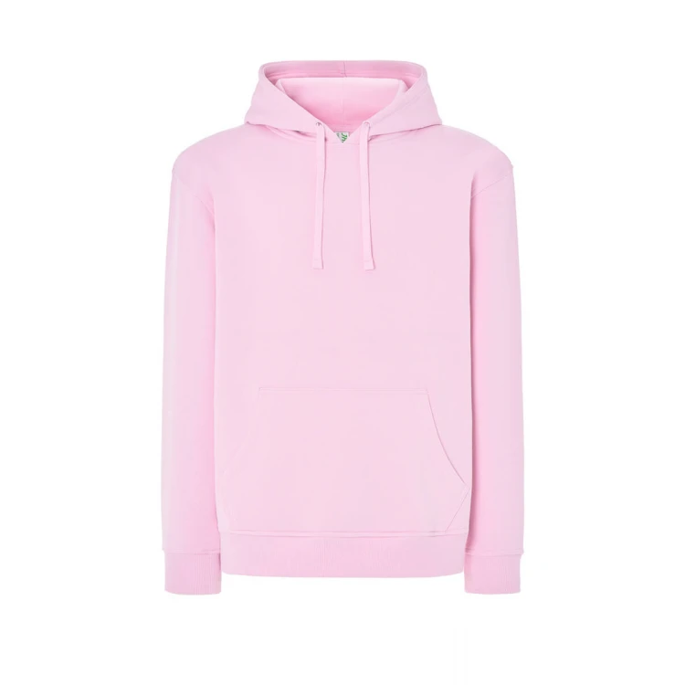 Sweat-shirt homme à capuche avec poche kangourou en coton et polyester recyclé, prêt à être personnalisé avec logo d'entreprise