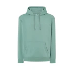 Sweat-shirt homme à capuche avec poche kangourou en coton et polyester recyclé, prêt à être personnalisé avec logo d'entreprise