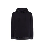 Sweat-shirt homme à capuche avec poche kangourou en coton et polyester recyclé, prêt à être personnalisé avec logo d'entreprise