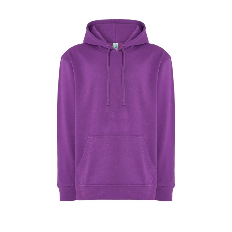 Sweat-shirt homme à capuche avec poche kangourou en coton et polyester recyclé, prêt à être personnalisé avec logo d'entreprise