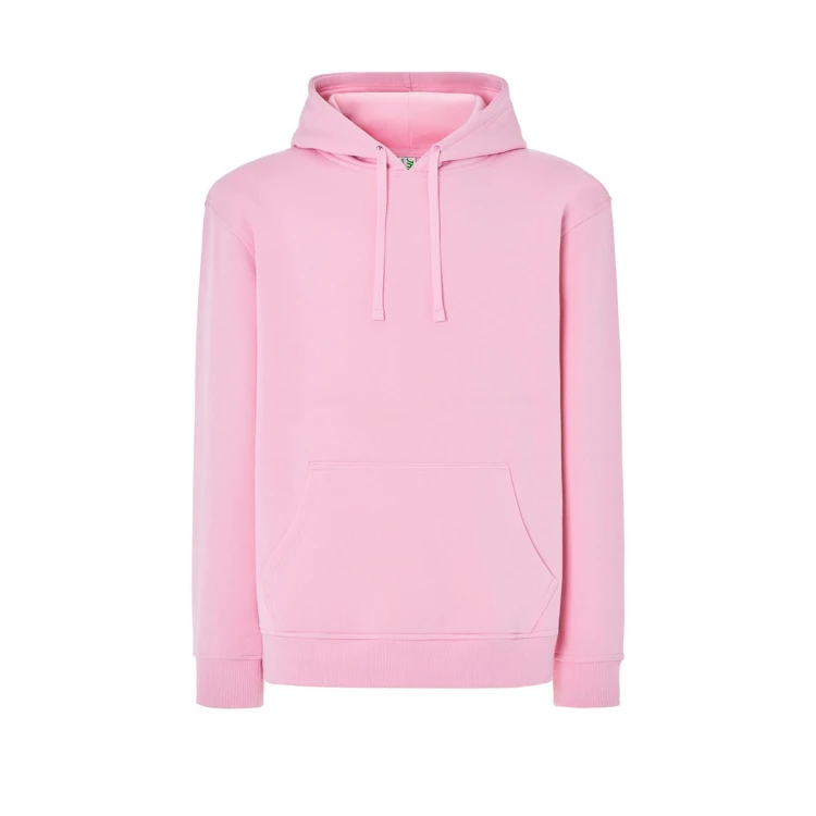 Sweat-shirt homme à capuche avec poche kangourou en coton et polyester recyclé, prêt à être personnalisé avec logo d'entreprise