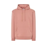 Sweat-shirt homme à capuche avec poche kangourou en coton et polyester recyclé, prêt à être personnalisé avec logo d'entreprise