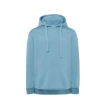 Sweat-shirt homme à capuche avec poche kangourou en coton et polyester recyclé, prêt à être personnalisé avec logo d'entreprise