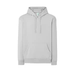Sweat-shirt homme à capuche avec poche kangourou en coton et polyester recyclé, prêt à être personnalisé avec logo d'entreprise